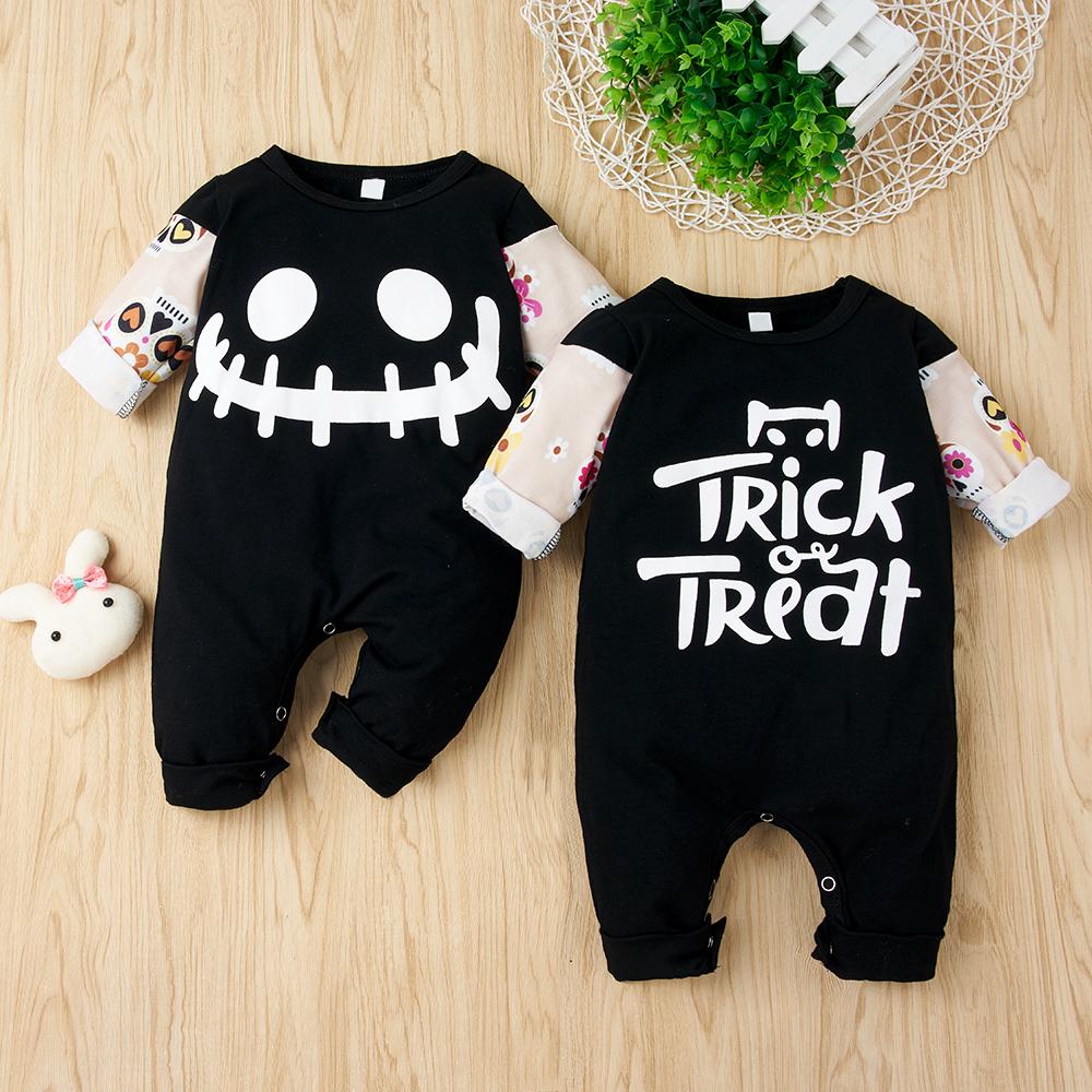 Baby Long Sleeve Letter Printed Romper Wholesale Baby Clothes