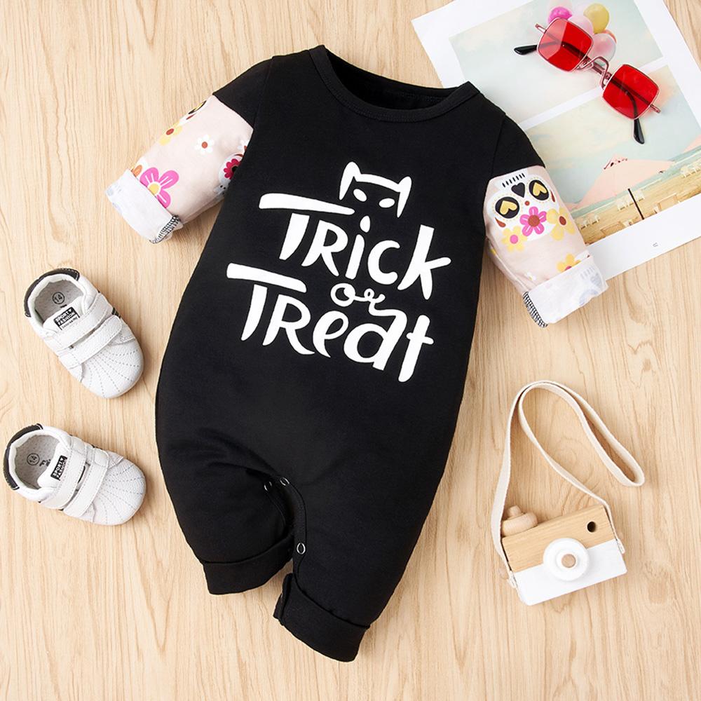 Baby Long Sleeve Letter Printed Romper Wholesale Baby Clothes