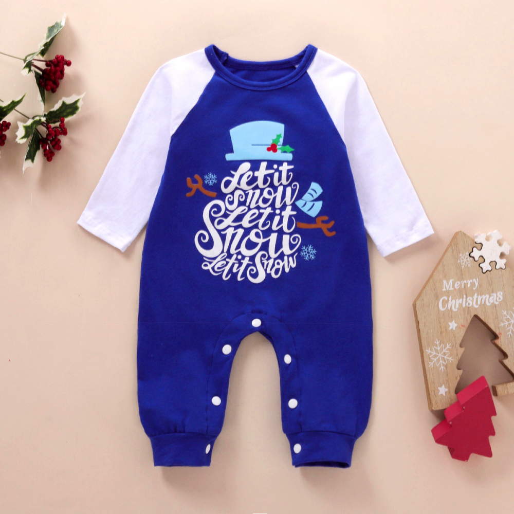 Baby Long Sleeve Letter Printed Romper Wholesale Baby Clothing