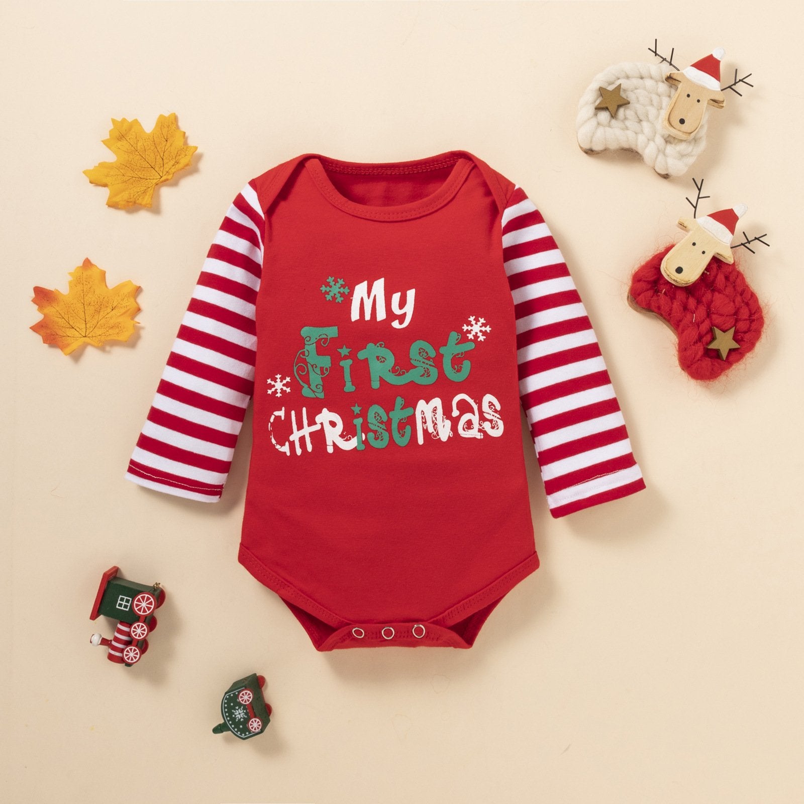 Baby Long Sleeve Letter Printed Striped Romper & Pants baby clothing wholesale suppliers