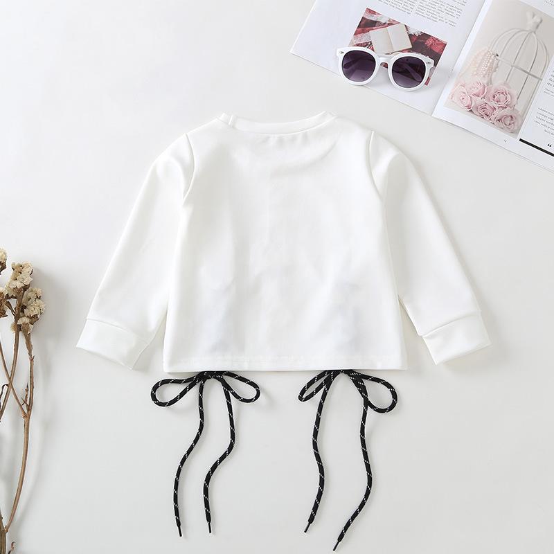 Girls Long Sleeve Letter Top kids wholesale clothing