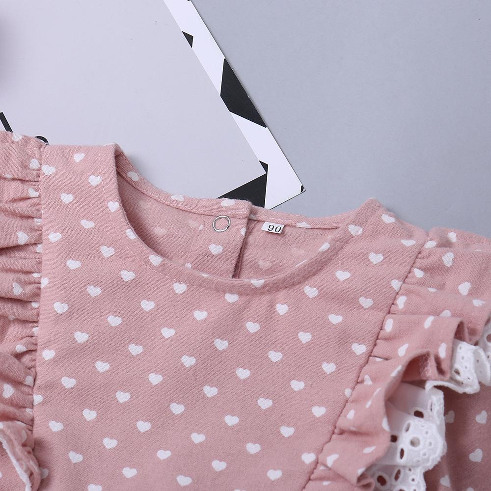 Girls Long Sleeve Polka Dot Dress childrens wholesale clothing