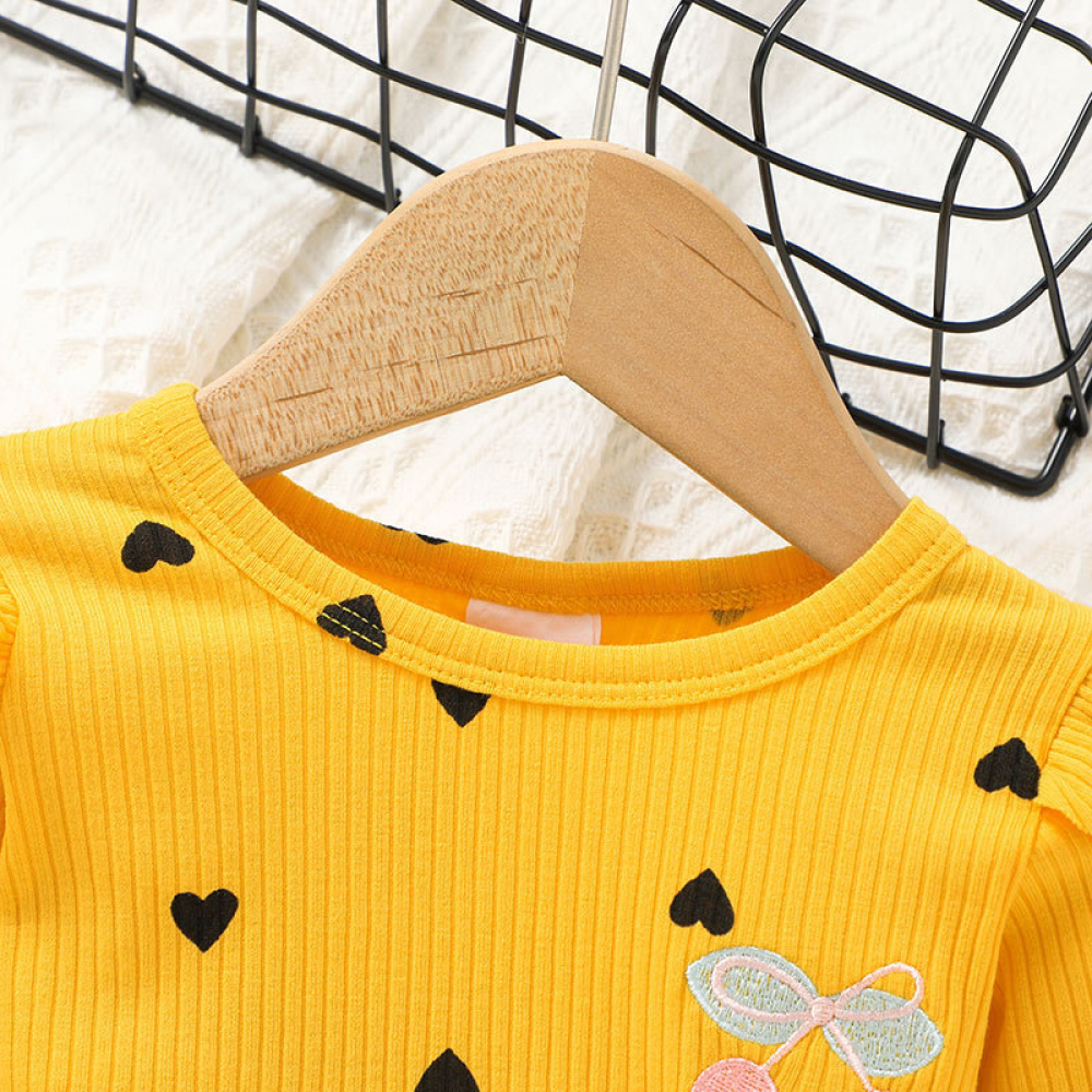 Baby Girls Long Sleeve Printed Dress & Headband cheap baby clothes wholesale