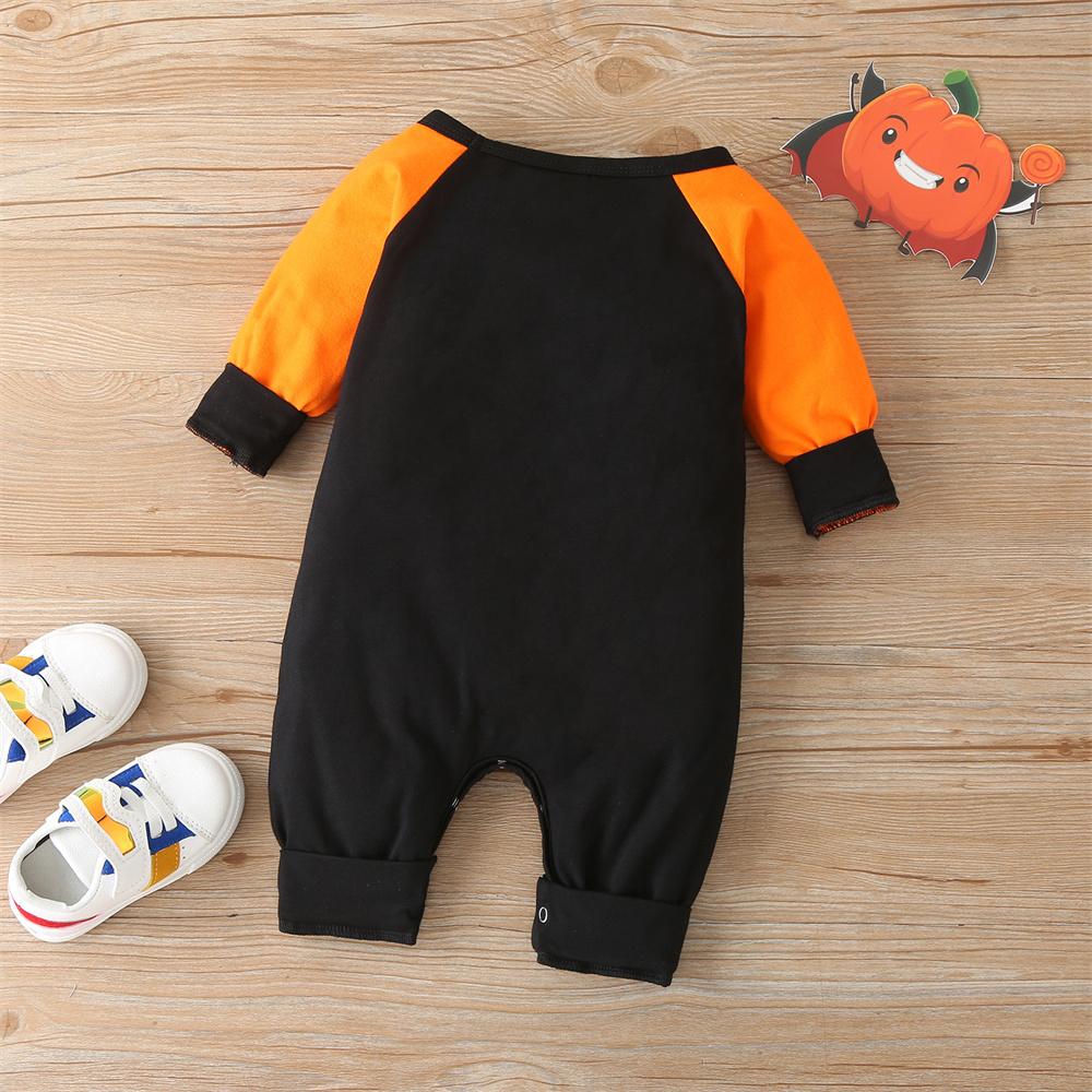 Baby Long Sleeve Pumpkin Printed Romper Wholesale Baby Clothes