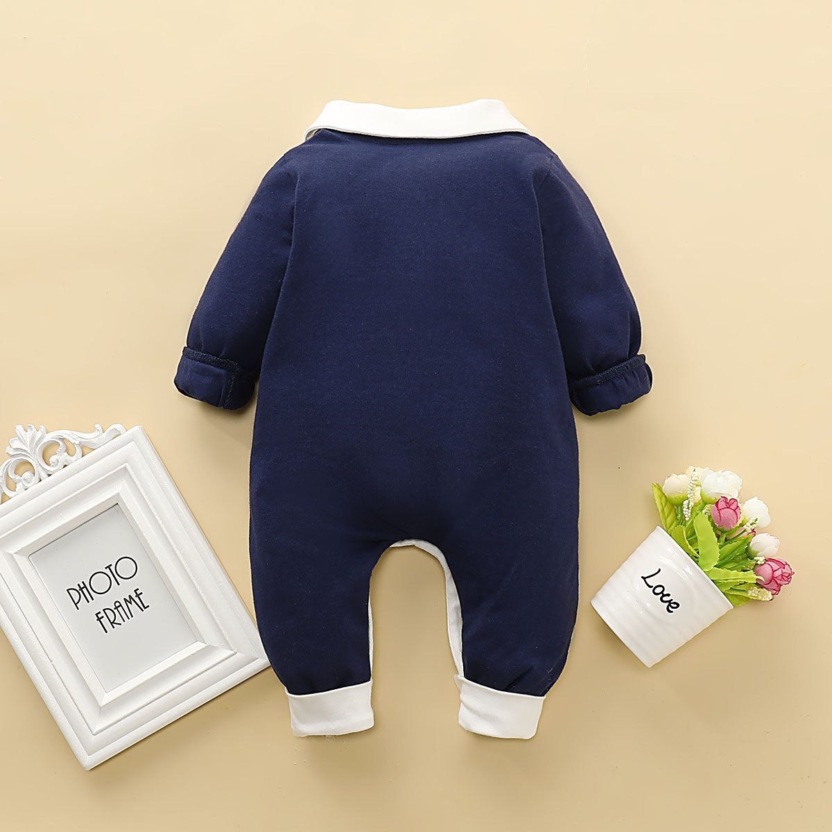 Baby Boys Long Sleeve Romper wholesale baby clothing