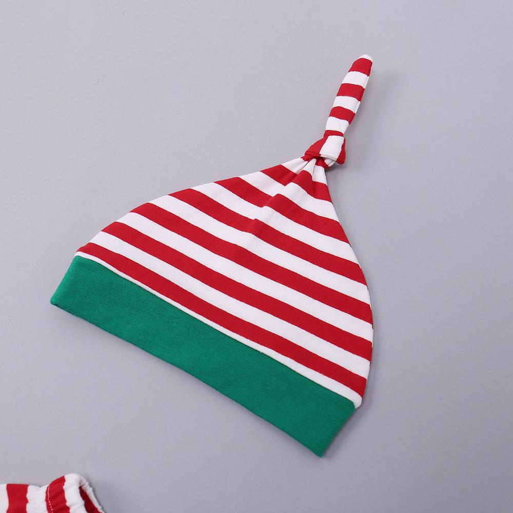 Baby Boys Long Sleeve Striped Letter Romper & Pants & Headband wholesale baby clothing