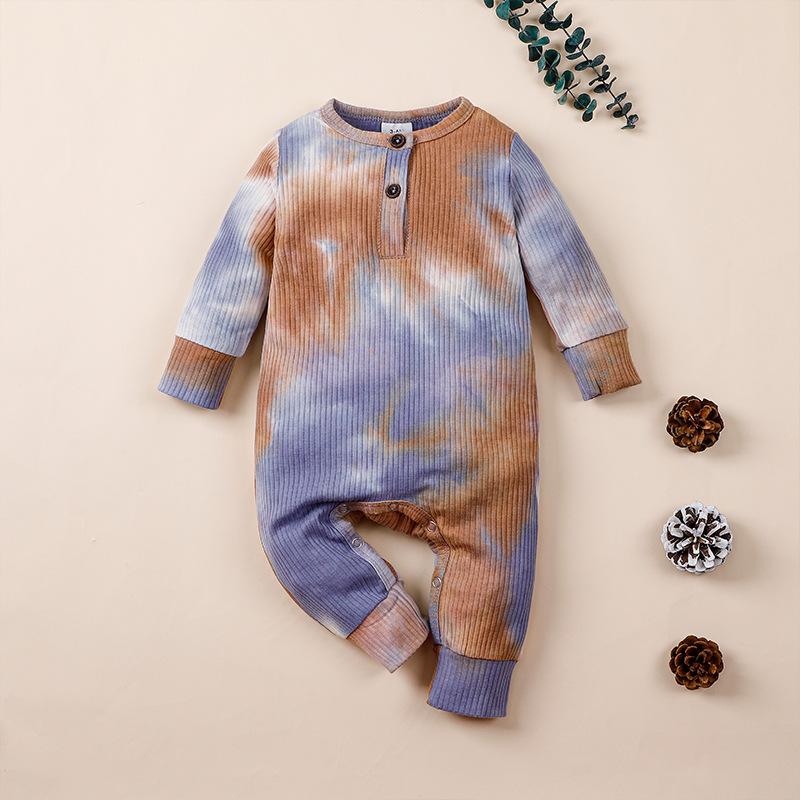 Baby Long Sleeve Tie Dye Romper Wholesale Baby Clothes