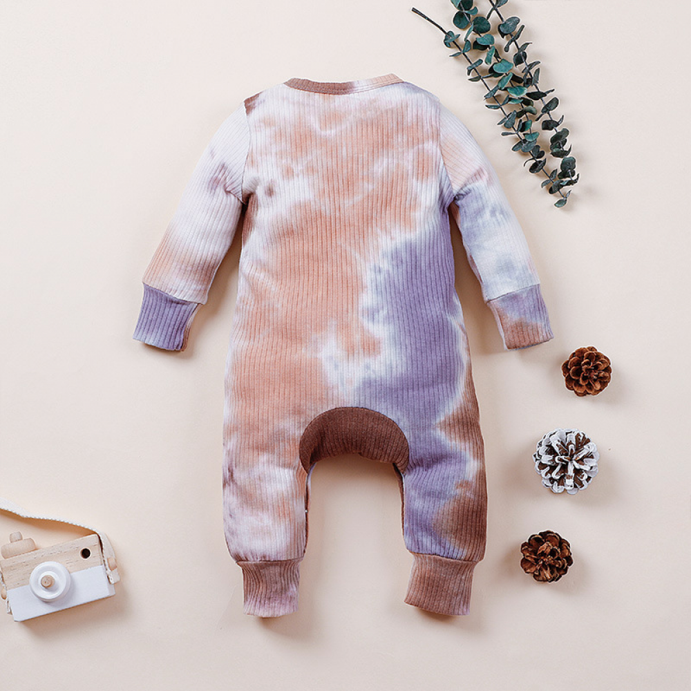 Baby Long Sleeve Tie Dye Romper Wholesale Baby Clothes