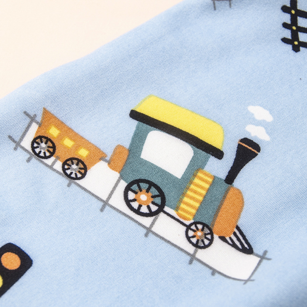 Boys Long Sleeve Winter Car Printed Top & Pants kids wholesale clothing