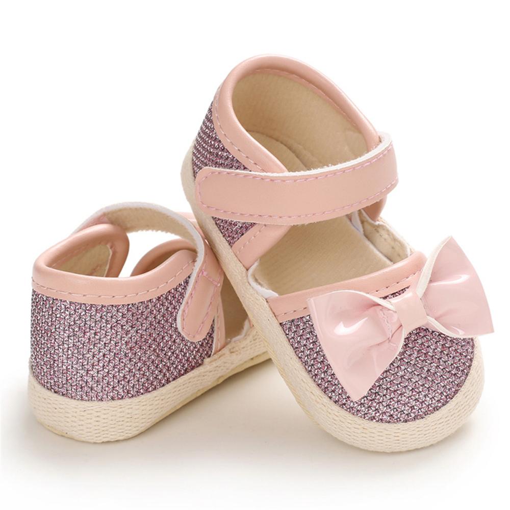 Girls Magic Tape Bow Decor Sandals Girls Shoes Wholesale