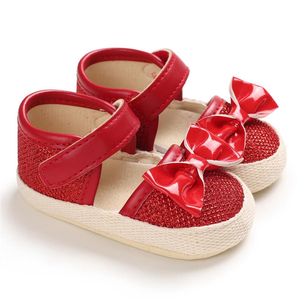 Girls Magic Tape Bow Decor Sandals Girls Shoes Wholesale