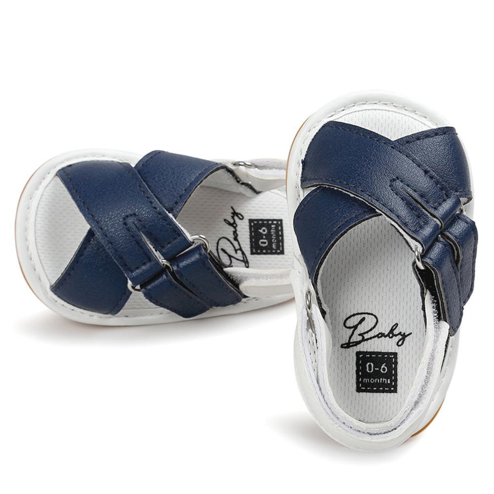 Baby Girls Magic Tape Open Toe PU Sandals Wholesale Kids Shoes