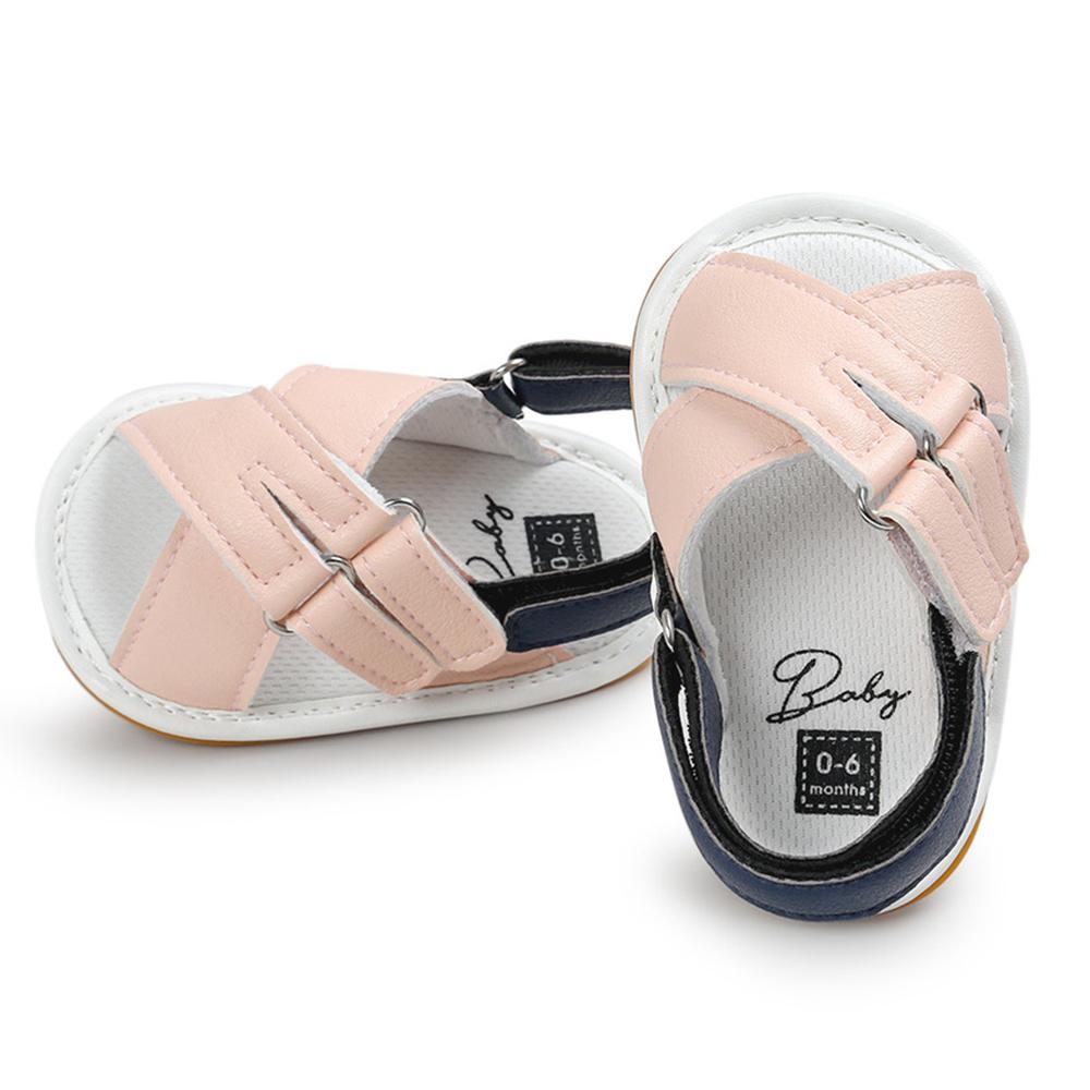 Baby Girls Magic Tape Open Toe PU Sandals Wholesale Kids Shoes