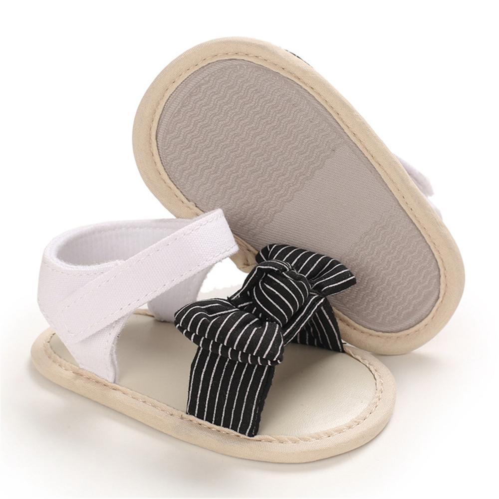 Baby Girls Magic Tape Striped Casual Sandals Wholesale Shoes For Kids