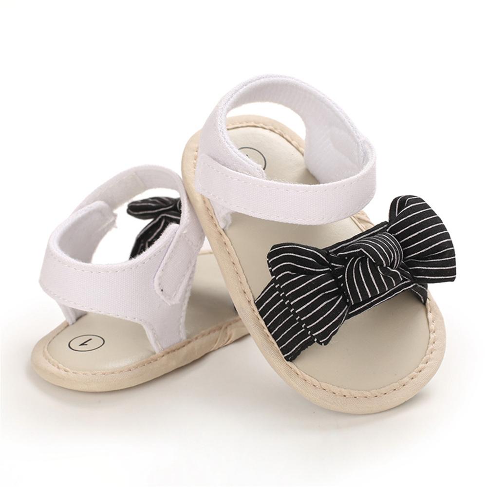 Baby Girls Magic Tape Striped Casual Sandals Wholesale Shoes For Kids