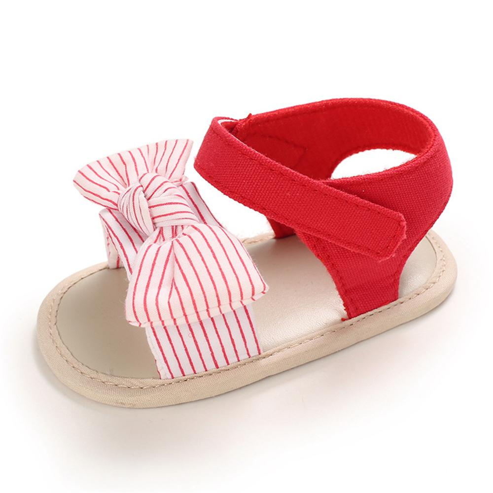 Baby Girls Magic Tape Striped Casual Sandals Wholesale Shoes For Kids