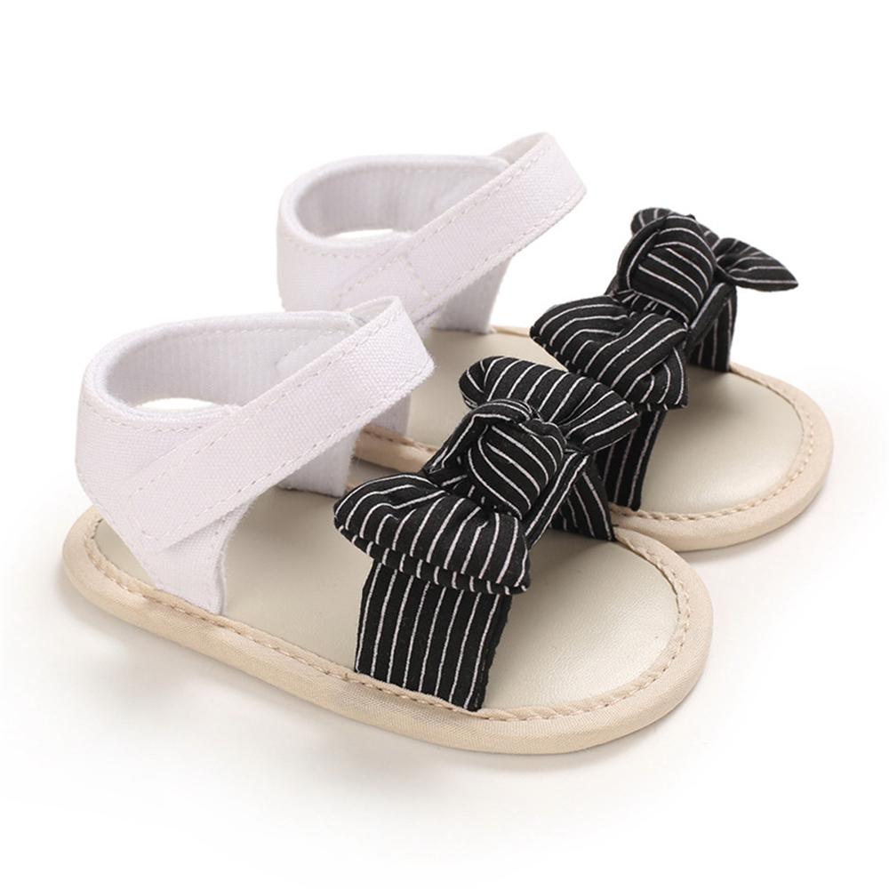 Baby Girls Magic Tape Striped Casual Sandals Wholesale Shoes For Kids