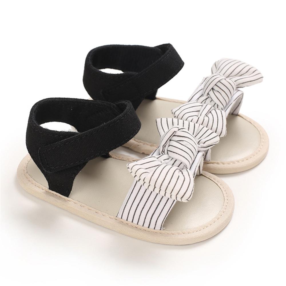 Baby Girls Magic Tape Striped Casual Sandals Wholesale Shoes For Kids