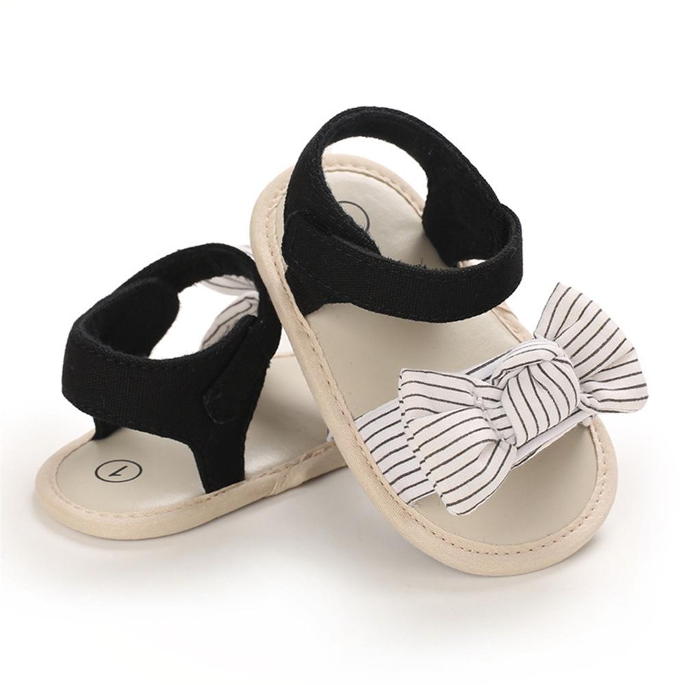 Baby Girls Magic Tape Striped Casual Sandals Wholesale Shoes For Kids