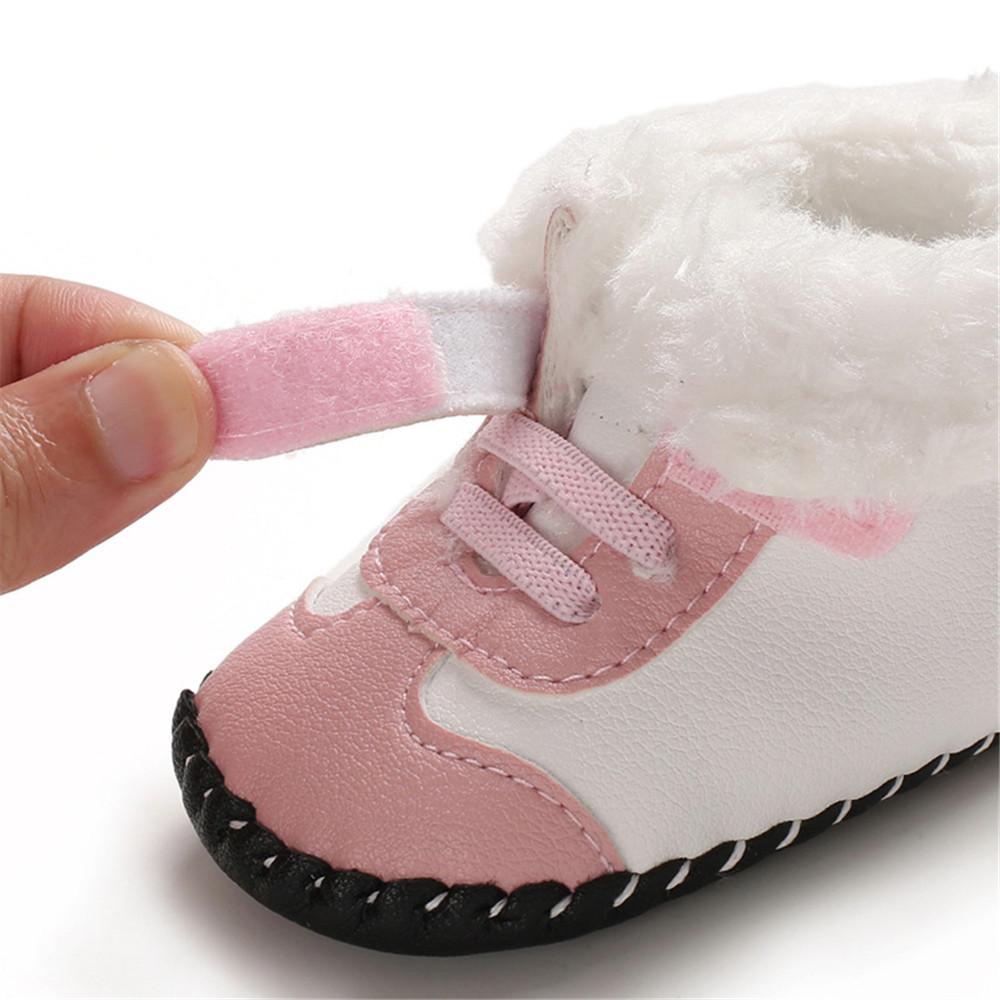 Baby Girls Magic Tape Warm Comfy Snow Boots