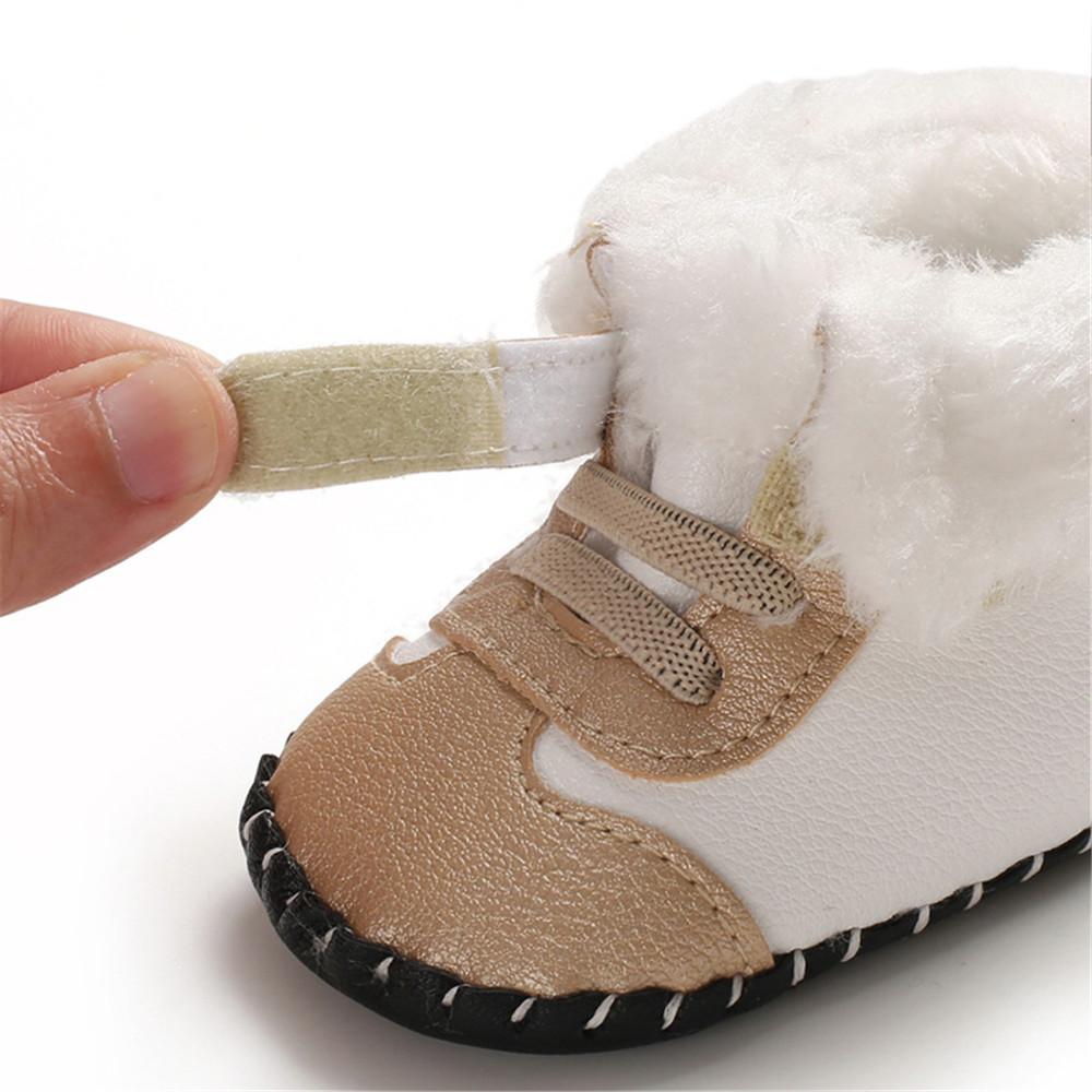 Baby Girls Magic Tape Warm Comfy Snow Boots