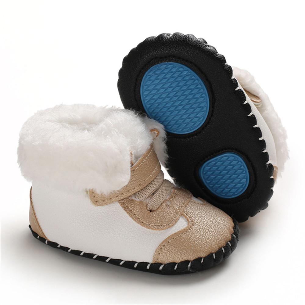 Baby Girls Magic Tape Warm Comfy Snow Boots