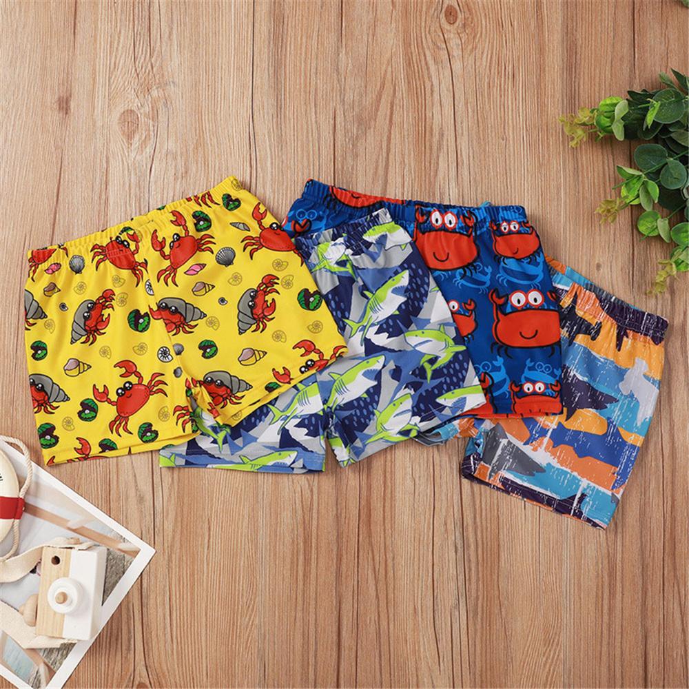 Boys Marine Animal Printed Elastic Waist Shorts Wholesale Boys Clothing Suppliers