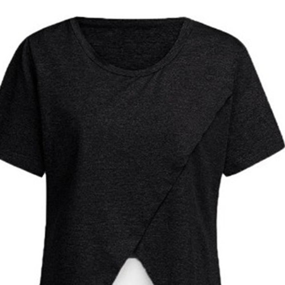 Maternity Short Sleeve Casual Nursing T-Shirts Whole Sale Maternity Clothes