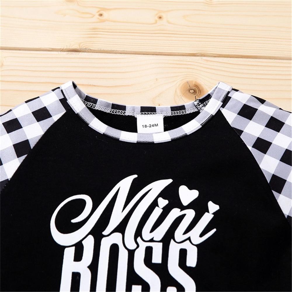 Boys Mini Boss Plaid Short Sleeve Top & Shorts Boy Summer Outfits