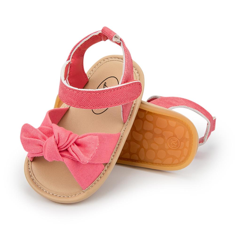 Baby Girls Non-Slip Bow Decor Sandals Children Shoes Wholesale