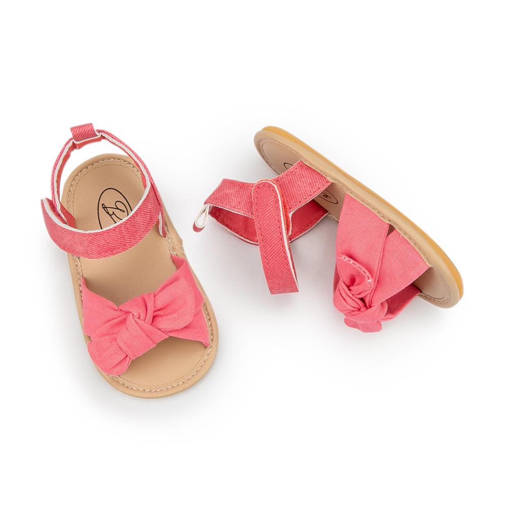 Baby Girls Non-Slip Bow Decor Sandals Children Shoes Wholesale