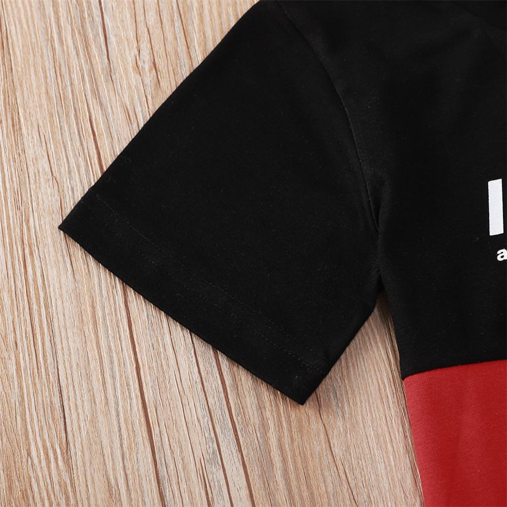 Boys Nothing Is Impossible Printed Color Block Short Sleeve Top & Shorts children clothing vendors