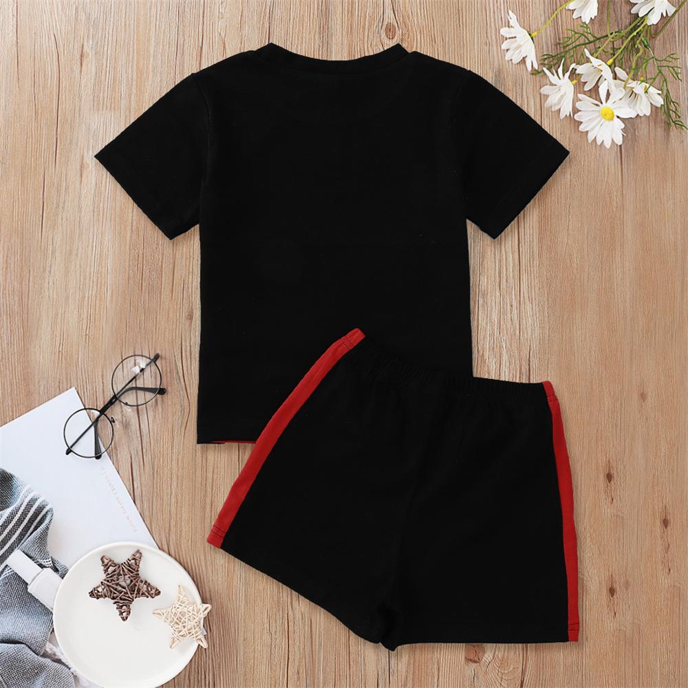 Boys Nothing Is Impossible Printed Color Block Short Sleeve Top & Shorts children clothing vendors