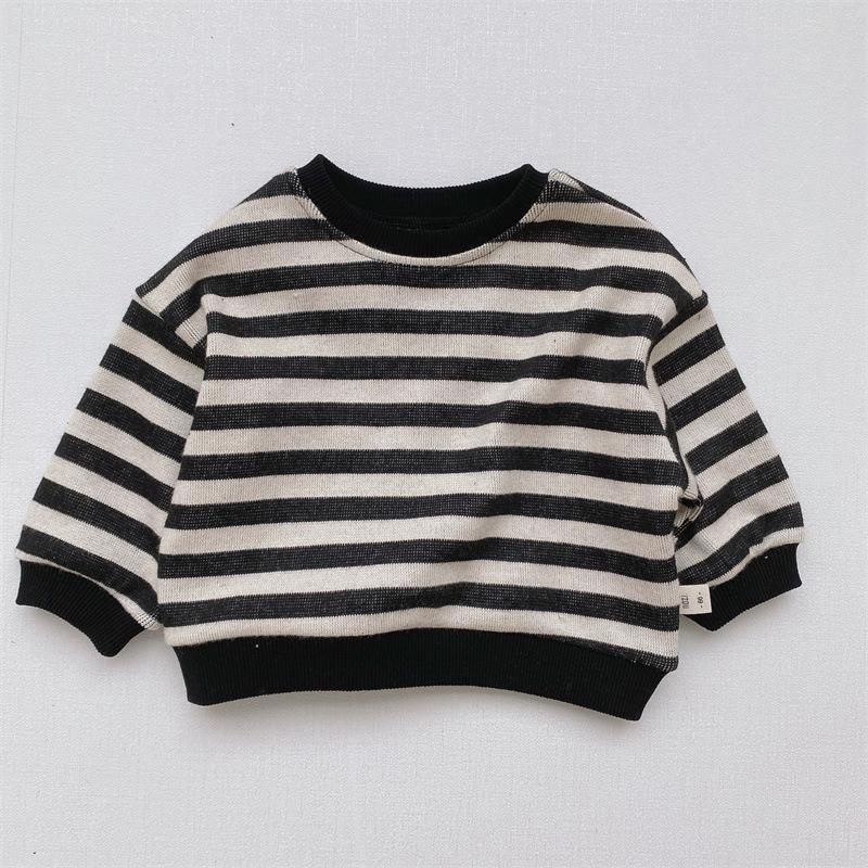 Baby Boys Korean Knitted Hoodie Long-sleeve Pullover Bottom Sweater Wholesale Clothing Baby