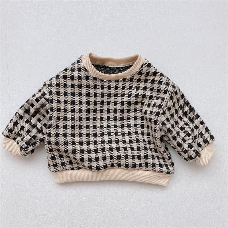 Baby Boys Korean Knitted Hoodie Long-sleeve Pullover Bottom Sweater Wholesale Clothing Baby