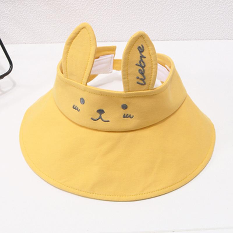 MOQ 3PCS  Cotton Bunny Ears Cute Sun Hat Cartoon Baby Sun Hat Wholesale