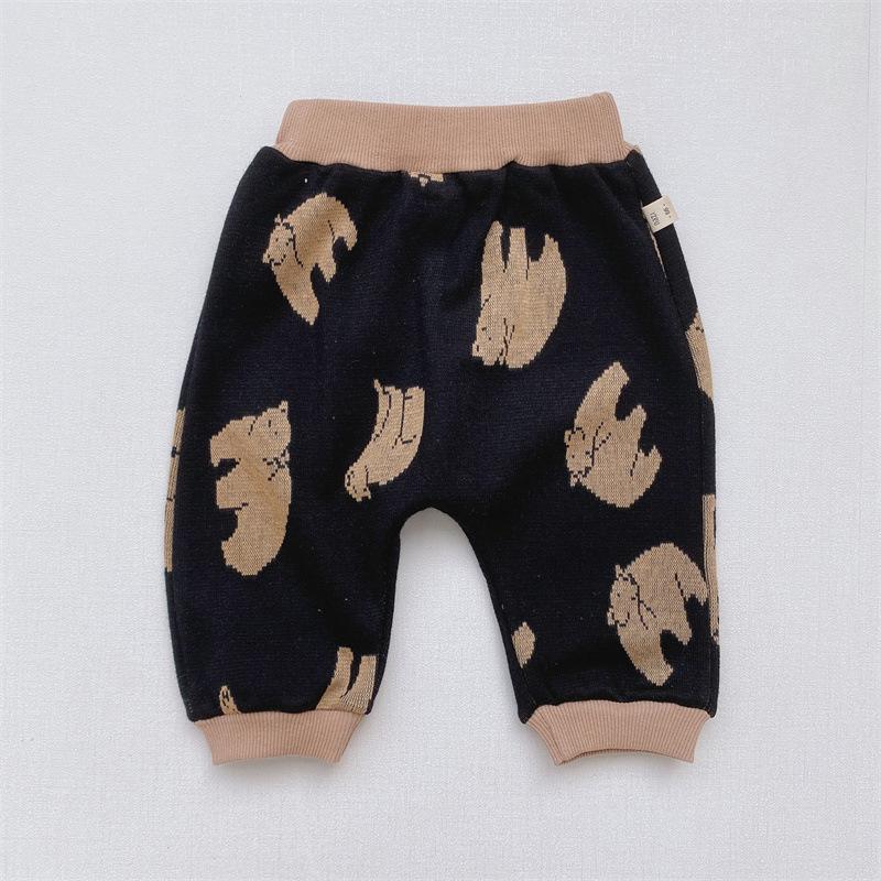 Baby Boys Autumn Korean Knitted Woolen Pants Wholesale Clothing Baby