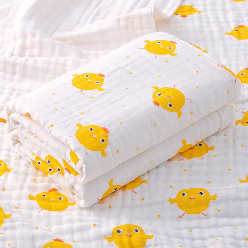 MOQ 2PCS High-density cotton bath towel gauze towel quilt baby blanket bath towel Wholesale
