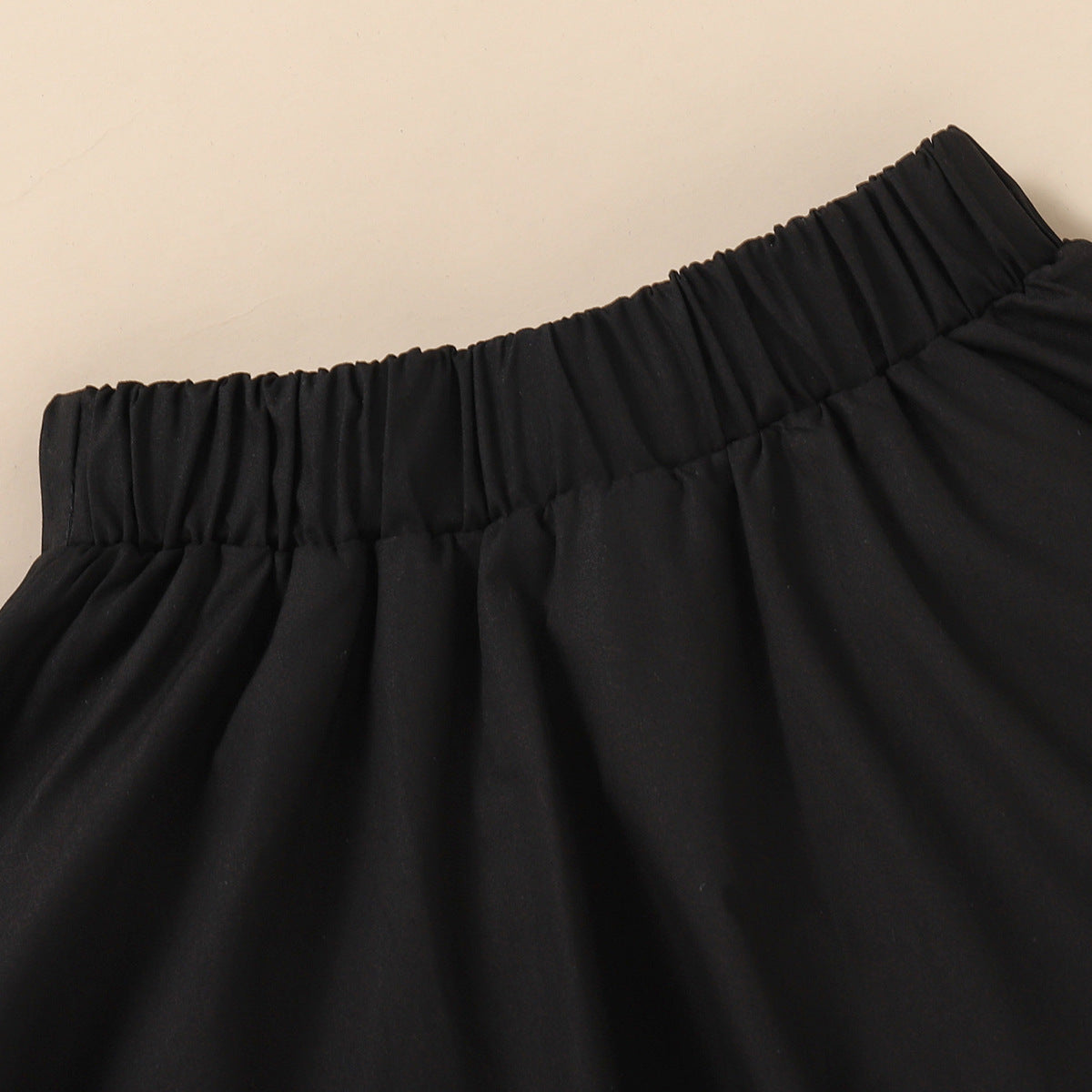Toddler Kids Leopard Print Vest Top Black Pleated Skirt Set