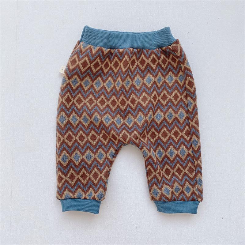 Baby Boys Autumn Korean Knitted Woolen Pants Wholesale Clothing Baby