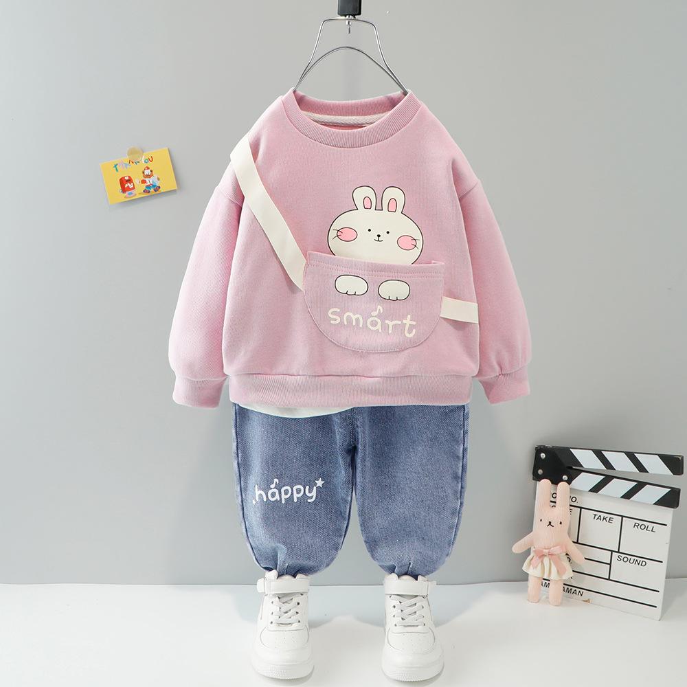 Boys Long Sleeve Hoodie Suit Cute Autumn Set Baby Wholesales