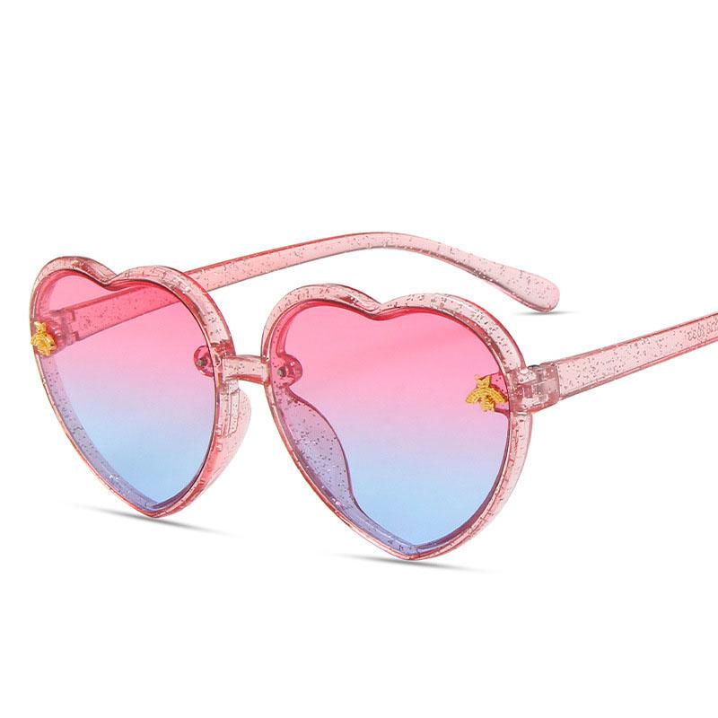 MOQ 5PCS Girls Heart Design Sunglasses Wholesale