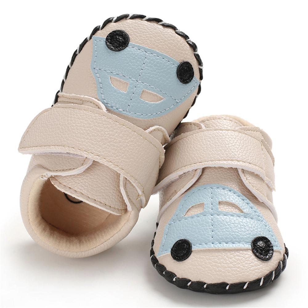 Baby Unisex PU Car Magic Tape Flats Toddler Shoes Wholesale