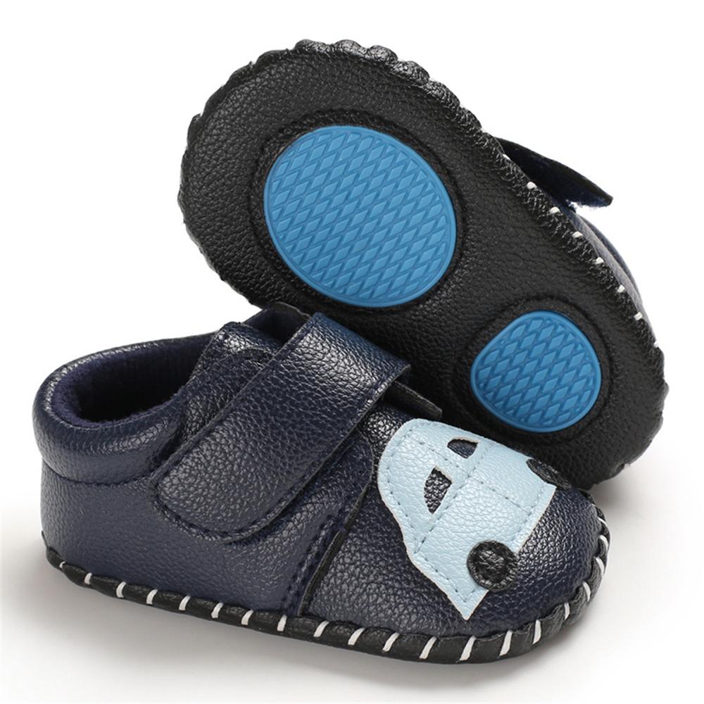 Baby Unisex PU Car Magic Tape Flats Toddler Shoes Wholesale