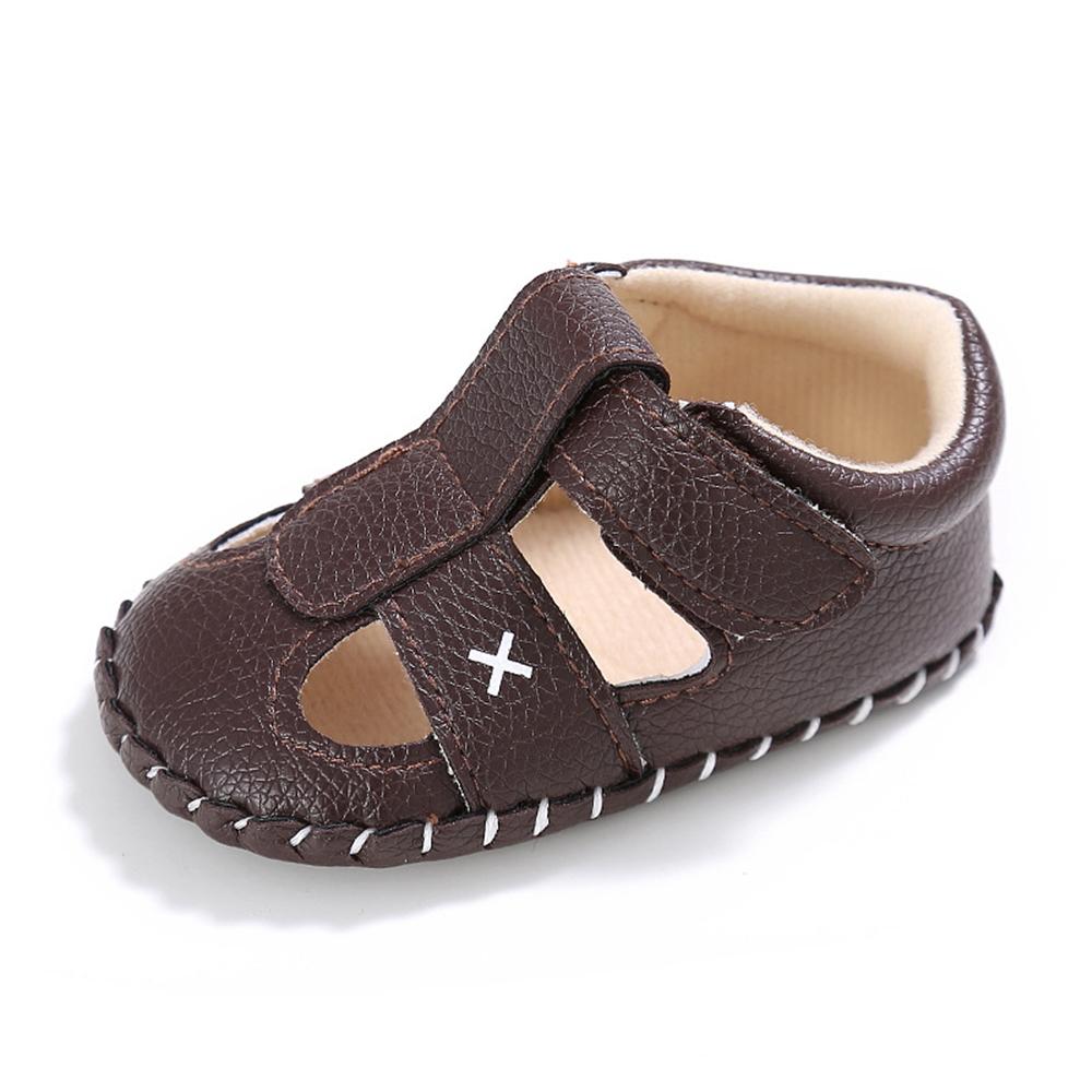 Baby PU Hollow-out Magic Tape Non-Slip Sandals Wholesale Baby Shoes