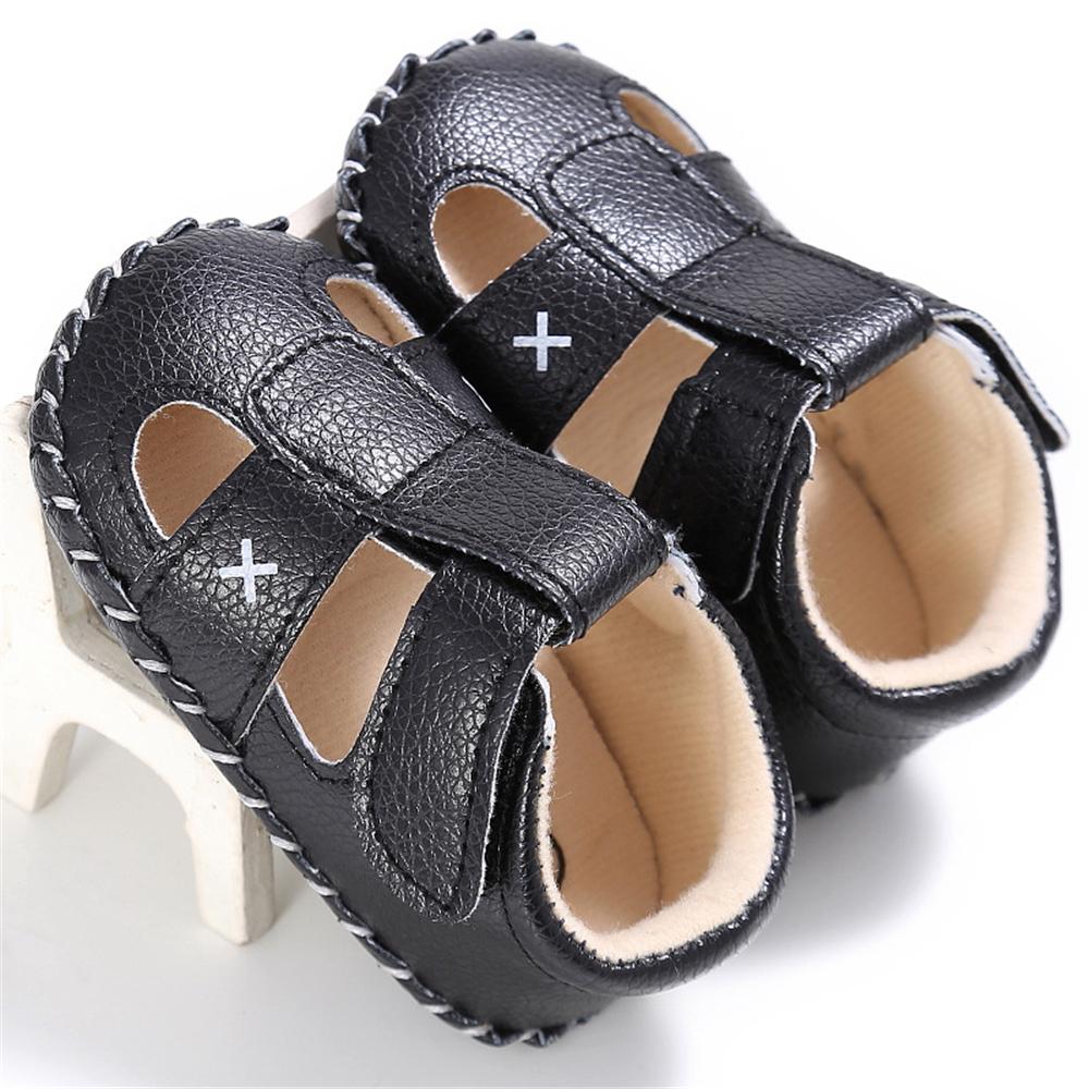 Baby PU Hollow-out Magic Tape Non-Slip Sandals Wholesale Baby Shoes