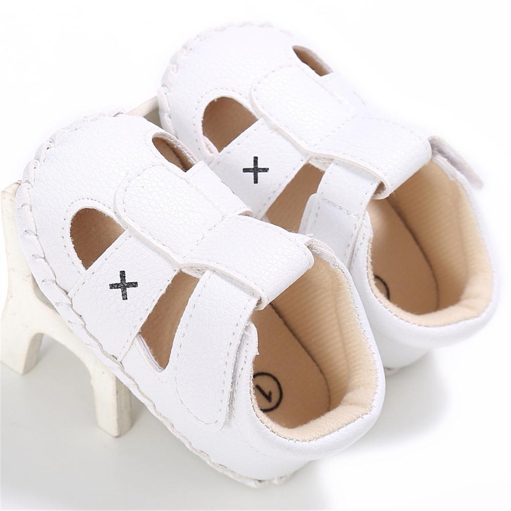 Baby PU Hollow-out Magic Tape Non-Slip Sandals Wholesale Baby Shoes