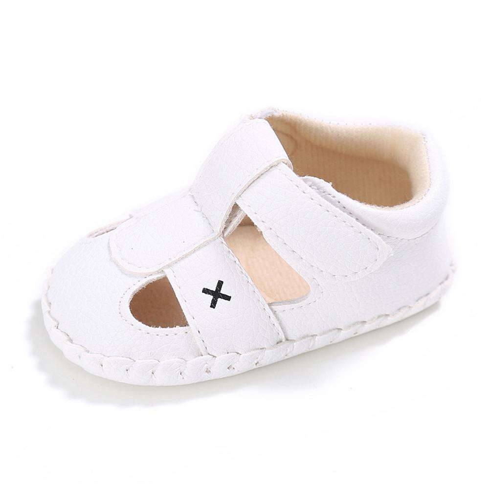 Baby PU Hollow-out Magic Tape Non-Slip Sandals Wholesale Baby Shoes