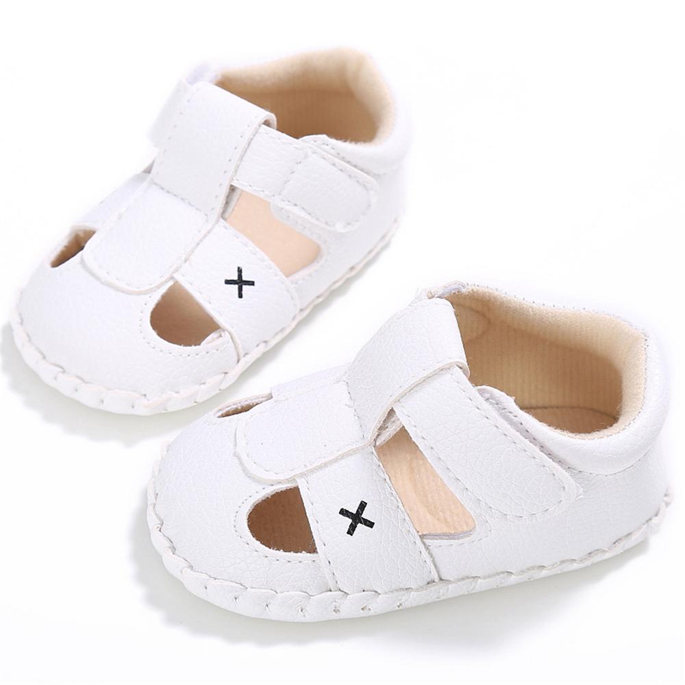 Baby PU Hollow-out Magic Tape Non-Slip Sandals Wholesale Baby Shoes