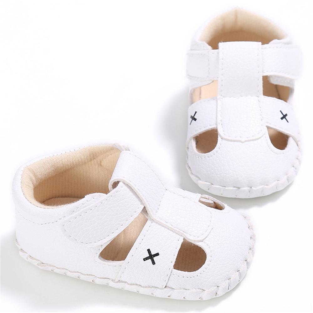 Baby PU Hollow-out Magic Tape Non-Slip Sandals Wholesale Baby Shoes